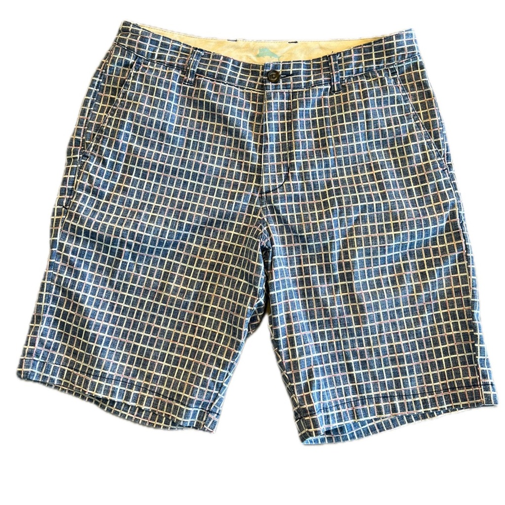 Tommy Bahama Flat Front Checkered Shorts Size 32